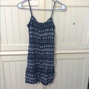 Divided by H&M Black and White Inca Print Button-Up Dress